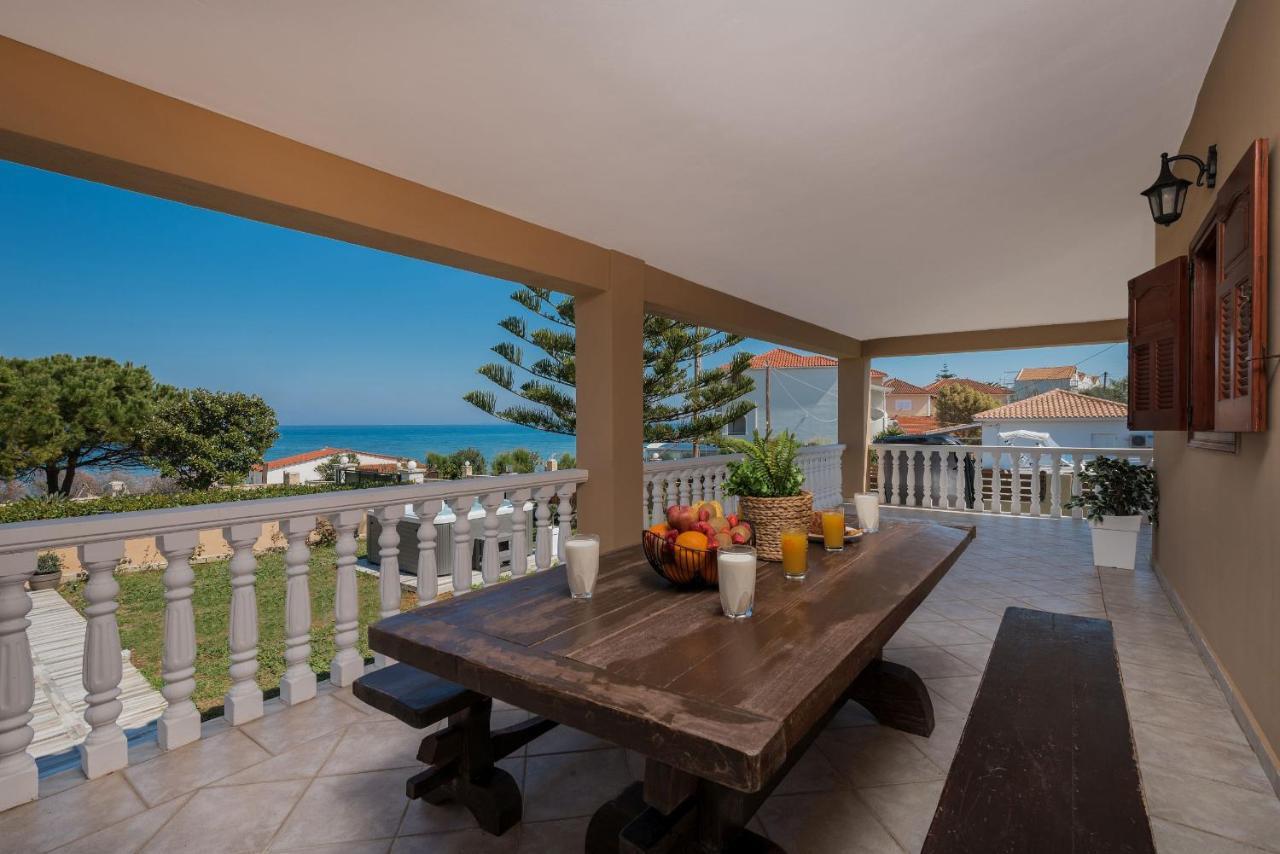 Sea Elegance Villa - On The Beach, By Zantewize Psarou  Ngoại thất bức ảnh
