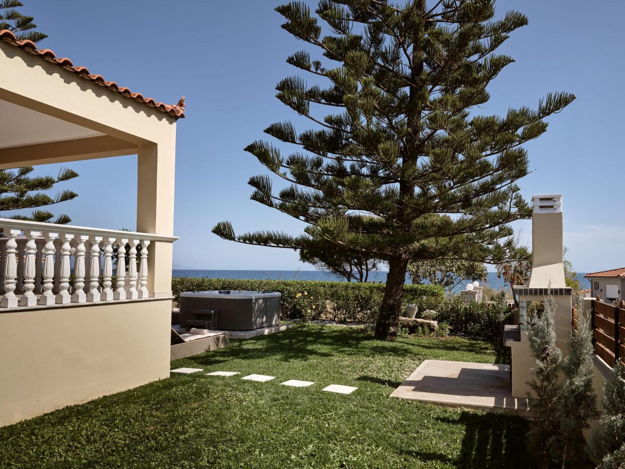 Sea Elegance Villa - On The Beach, By Zantewize Psarou  Ngoại thất bức ảnh